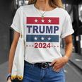 S Trump 2024 Elecciones Estadounidenses Estados Unidos Regresa A Las Elecciones Camiseta unisex Regalos para ella
