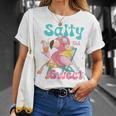 Salty But Sweet Summer Beach Flamingo Summer Vibes T-Shirt Gifts for Her