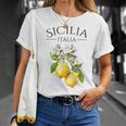 Sicilia Italian Souvenir Italy Lemon T-Shirt Geschenke für Sie