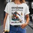 Skifahren Löst Die Meisten Meiner Probleme Bier Löst T-Shirt Geschenke für Sie