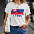 Slovak Flag Slovakia Team Fan Jersey T-Shirt Geschenke für Sie