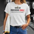 Sono Un Ingegnere Civile Frase Divertente Laurea Ingegneria Maglietta Regalos para ella