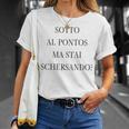 Sotto Al Pontos Back Umoristico Per Amanti Dei Meme Maglietta Regalos para ella