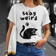 Stay Cat Gray T-Shirt Geschenke für Sie