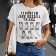 Stubborn Jack Russell Terrier Tricks Cane Maglietta Regalos para ella