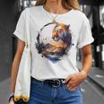 Tigre Animal Amante Arte Montañas Animal Tigre Camiseta unisex Regalos para ella