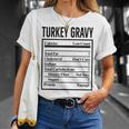 Turkey Gravy Ingredient Food List Thanksgiving Christmas T-Shirt Gifts for Her