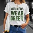Vintage Winners Wear Green Summer Camp Boss War Game T-Shirt Gifts for Her