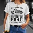 Wenn Sie Das Lesen Können Ist Meine Frau Runtergefallen T-Shirt Geschenke für Sie