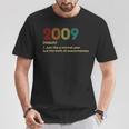 15 Años De Edad Divertido Hijo Y Niño 2009 15º Cumpleaños De 15 Años Camiseta unisex Regalos divertidos