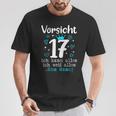 17Th Birthday Girl's Orsicht 17 Jahre Ich Kann Alles German T-Shirt Lustige Geschenke