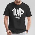 1Up Logo Graffiti Dripping Marker T-Shirt Lustige Geschenke