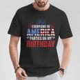 4Th Of July Birthday Bday Born On 4Th Of July T-Shirt Personalized Gifts