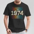 50° Compleanno Uomini 50 Anno Retro Donne Nati Nel 1974 Maglietta Regalos divertidos