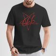 666 Pentagramma Anticristo Baphomet Satana Gotico Maglietta Regalos divertidos