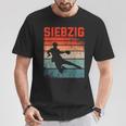 70 Geburtstag Retro Handball Fan Spieler 70 Jahre Mann T-Shirt Lustige Geschenke