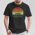 72 Anni Compleanno Uomo Donna Regalo Agostointage 1952 Maglietta Regalos divertidos