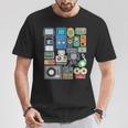 80S 90Sideojuego Retrointage Classic Arcade Camiseta unisex Regalos divertidos