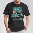 911 Gt3 Rs Silhouette Oldtimer Retrointage Car T-Shirt Lustige Geschenke