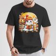 Adorable Ghost Snug Halloween Cozy Autumn Vibes Fall Season T-Shirt Personalized Gifts