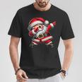 Adorable Père Noël Dab Dance Fun Garçons Filles Famille T-Shirt Cadeaux drôles