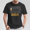 Akku Schwach Brauche Mehr Bier T-Shirt Lustige Geschenke