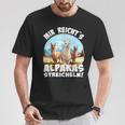 Alpaca And Lamas Mir Reichts Ich Geh Alpakas Streicheln T-Shirt Lustige Geschenke