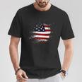 American Flag Usa America T-Shirt Lustige Geschenke