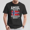 Angel Tour Norway 2025 Fishing Team Norway Flag Angler T-Shirt Lustige Geschenke