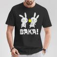 Baka Slogan Rabbit Ear-Fig For Japan Friends T-Shirt Lustige Geschenke