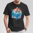 Ballena Japonesa Gran Ola Kanagawa Japón Arteintage Camiseta unisex Regalos divertidos