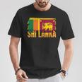Bandera De Sri Lanka Y Amistad Camiseta unisex Regalos divertidos