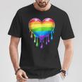 Bandera Del Orgullo Lesbiana Gay Del Corazón Del Arco Iris Lgbtq Lgbt Sin Mangas Camiseta unisex Regalos divertidos