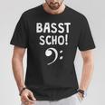 Basst Scho Bass Guitar Bassist T-Shirt Lustige Geschenke