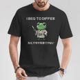 I Beg To Differ Frog Japanese Aesthetic Cute Anime Kid Maglietta Regalos divertidos