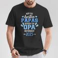 Besten Papas Werden Zum Opa Beförder 2025 T-Shirt Lustige Geschenke