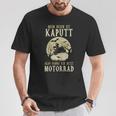 Biker Mein Besen Ist Kaputt Ich Fahre Motorrad Hexen German Langu T-Shirt Lustige Geschenke