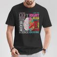 Brain Parts Left And Right Functions Neuroscience Psychology Maglietta Regalos divertidos