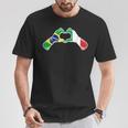 Brasile Italia Bandiera Brasiliano Italiano Cuore Maglietta Regalos divertidos