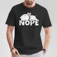 Bull Terrier Cute Dog Sloth Nope T-Shirt Lustige Geschenke