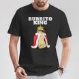 Burrito King Camicia Da Uomo Burrito Amante Del Burrito Carino Messicano Maglietta Regalos divertidos