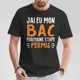 Cadeau Bac 2024 Bachelier Bachelière Baccalauréat Permis Bac T-Shirt Cadeaux drôles