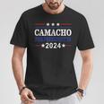 Camacho Para Presidente En 2024 Humor De Las Elecciones Presidenciales Camiseta unisex Regalos divertidos