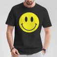 Camicia Coniso Sorriso Giallo Sveglio Felice Pace Sorridente Bambini Maglietta Regalos divertidos