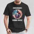 Camicia Lupo Mannaro Americano Sigma Divertente Cringe Lupo Mannaro Brainrot Maglietta Regalos divertidos