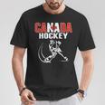 Canada Hockey Su Ghiaccio Supporto Squadra Di Hockey Canadese Maglietta Regalos divertidos