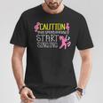 Caution May Start Singing For Singers Singer Girls T-Shirt Personalized Gifts