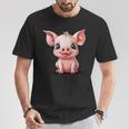 Cerdo Lindo Cerdo De La Suerte Niños Cerdito Camiseta unisex Regalos divertidos
