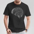 Cerebro Obra Gráfica Arte Cerebro Camiseta unisex Regalos divertidos