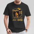 Chapter 55 Fabulous Since 1969 55Th Birthday Melanin T-Shirt Funny Gifts